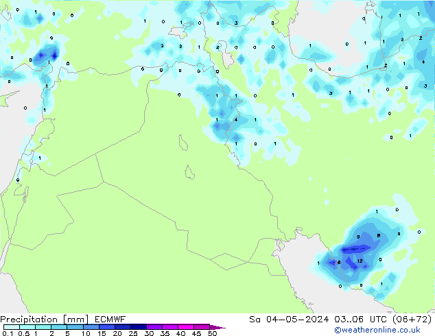 precipitação ECMWF Sáb 04.05.2024 06 UTC