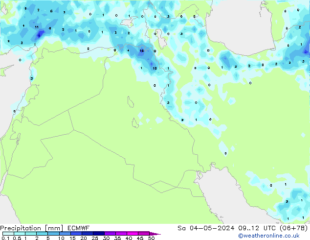 Precipitazione ECMWF sab 04.05.2024 12 UTC