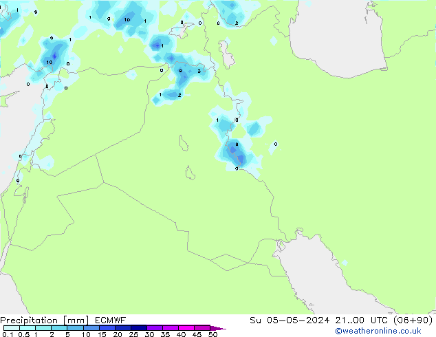 Precipitation ECMWF Su 05.05.2024 00 UTC