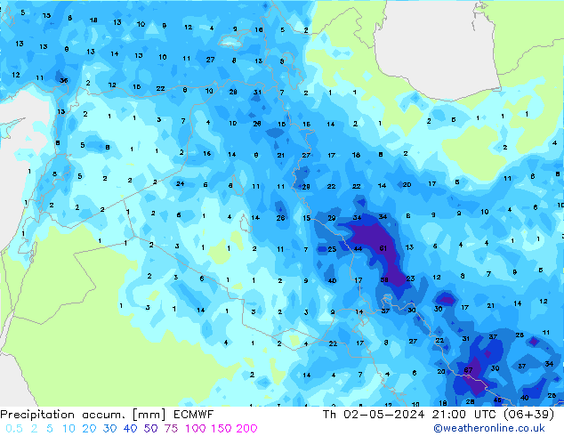 Précipitation accum. ECMWF jeu 02.05.2024 21 UTC