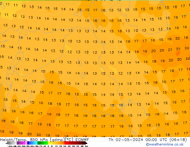 Z500/Rain (+SLP)/Z850 ECMWF jeu 02.05.2024 00 UTC