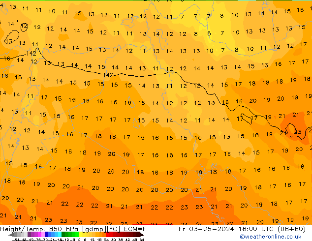 Z500/Rain (+SLP)/Z850 ECMWF Fr 03.05.2024 18 UTC