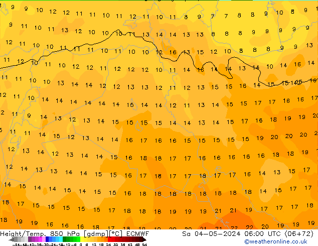 Z500/Rain (+SLP)/Z850 ECMWF Sa 04.05.2024 06 UTC