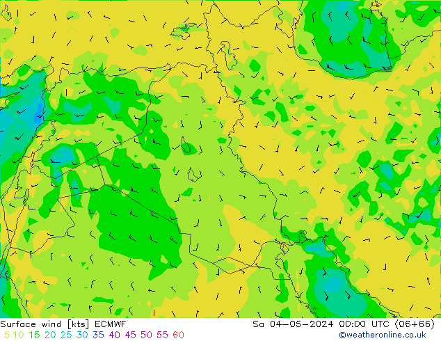 Vento 10 m ECMWF Sáb 04.05.2024 00 UTC