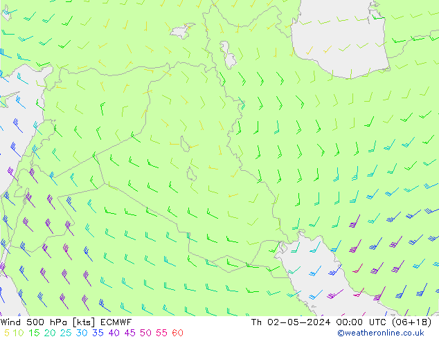  500 hPa ECMWF  02.05.2024 00 UTC