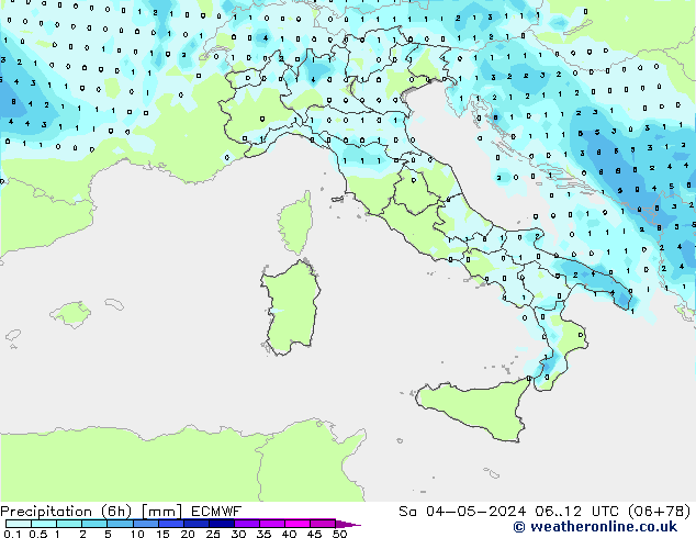 Z500/Rain (+SLP)/Z850 ECMWF Sa 04.05.2024 12 UTC