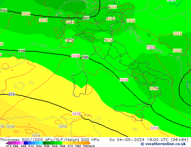 Thck 500-1000hPa ECMWF Sa 04.05.2024 18 UTC