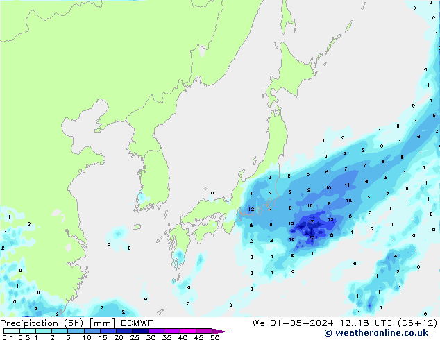 Z500/Rain (+SLP)/Z850 ECMWF We 01.05.2024 18 UTC