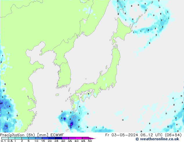 Z500/Rain (+SLP)/Z850 ECMWF Pá 03.05.2024 12 UTC