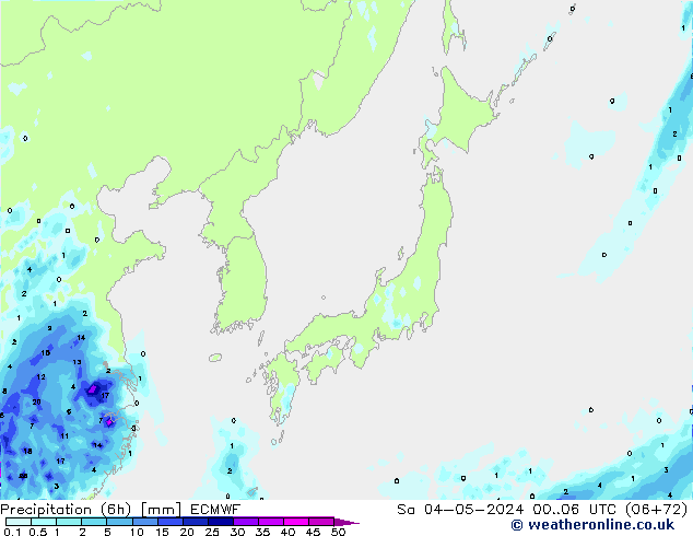 Z500/Rain (+SLP)/Z850 ECMWF сб 04.05.2024 06 UTC