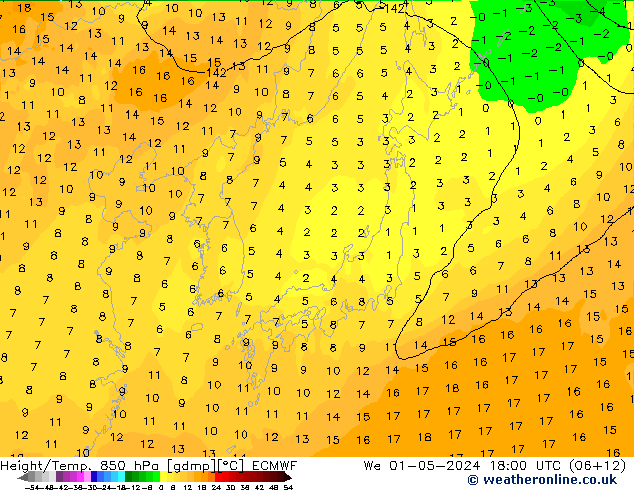 Z500/Rain (+SLP)/Z850 ECMWF We 01.05.2024 18 UTC