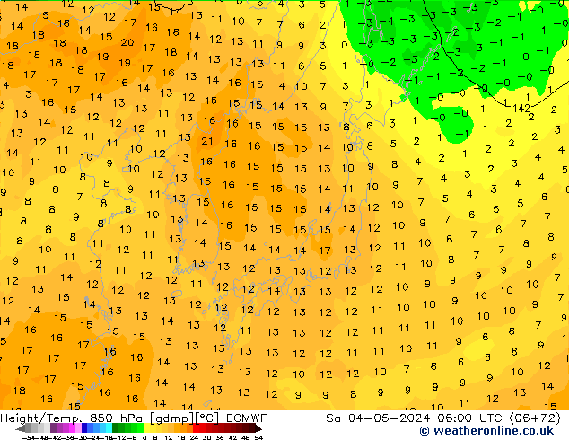 Z500/Rain (+SLP)/Z850 ECMWF Sa 04.05.2024 06 UTC