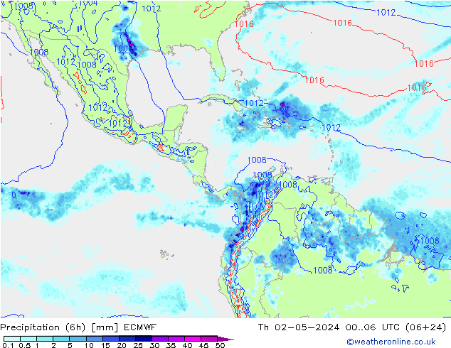 Z500/Rain (+SLP)/Z850 ECMWF Qui 02.05.2024 06 UTC