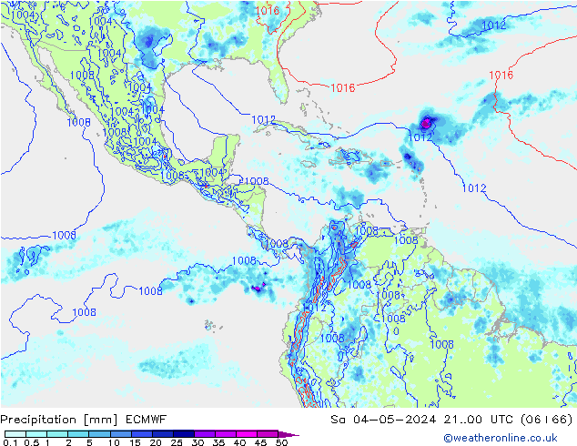 Precipitation ECMWF Sa 04.05.2024 00 UTC