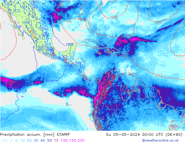 Precipitación acum. ECMWF dom 05.05.2024 00 UTC