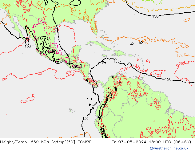 Z500/Rain (+SLP)/Z850 ECMWF Fr 03.05.2024 18 UTC