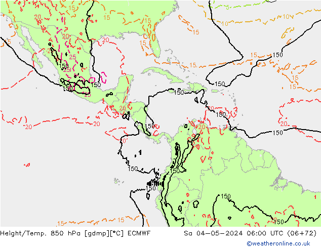 Z500/Regen(+SLP)/Z850 ECMWF za 04.05.2024 06 UTC