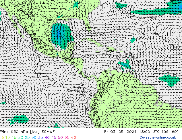 Prec 6h/Wind 10m/950 ECMWF ven 03.05.2024 18 UTC