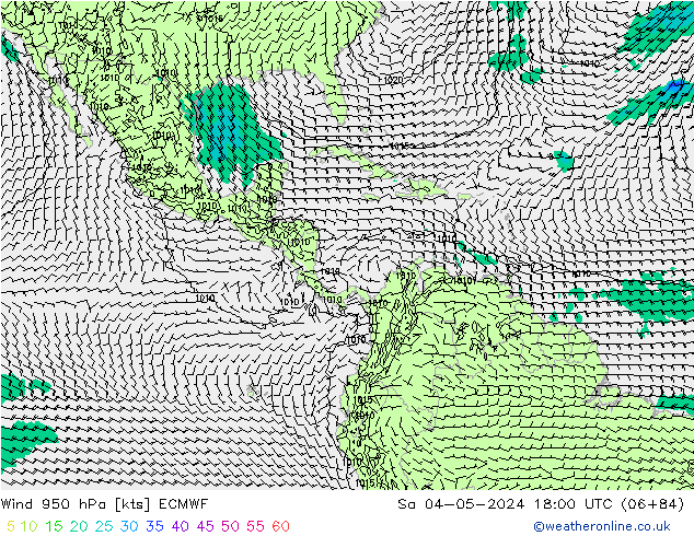 Prec 6h/Wind 10m/950 ECMWF sáb 04.05.2024 18 UTC