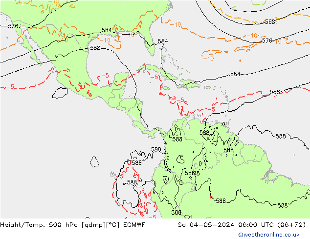 Z500/Regen(+SLP)/Z850 ECMWF za 04.05.2024 06 UTC