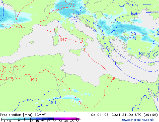 Precipitación ECMWF sáb 04.05.2024 00 UTC