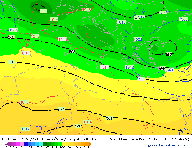 Thck 500-1000hPa ECMWF So 04.05.2024 06 UTC