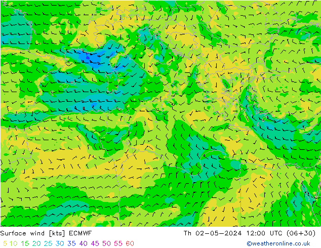  10 m ECMWF  02.05.2024 12 UTC