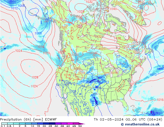 Z500/Rain (+SLP)/Z850 ECMWF Qui 02.05.2024 06 UTC