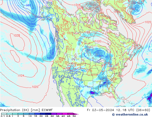 Z500/Yağmur (+YB)/Z850 ECMWF Cu 03.05.2024 18 UTC