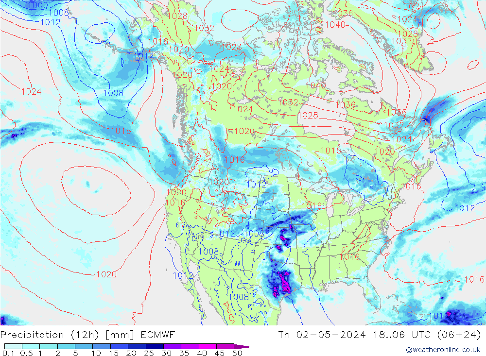 Precipitazione (12h) ECMWF gio 02.05.2024 06 UTC