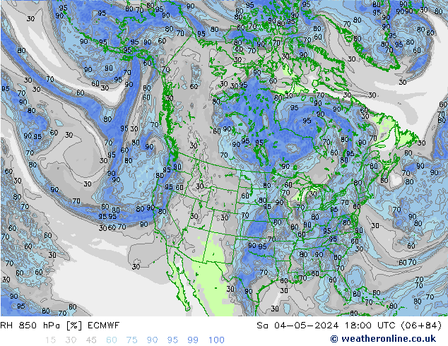 RH 850 hPa ECMWF Sa 04.05.2024 18 UTC