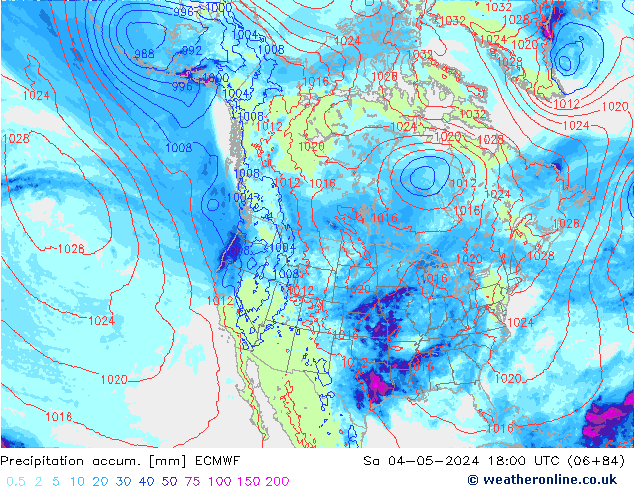 Nied. akkumuliert ECMWF Sa 04.05.2024 18 UTC