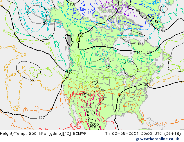 Z500/Rain (+SLP)/Z850 ECMWF Do 02.05.2024 00 UTC