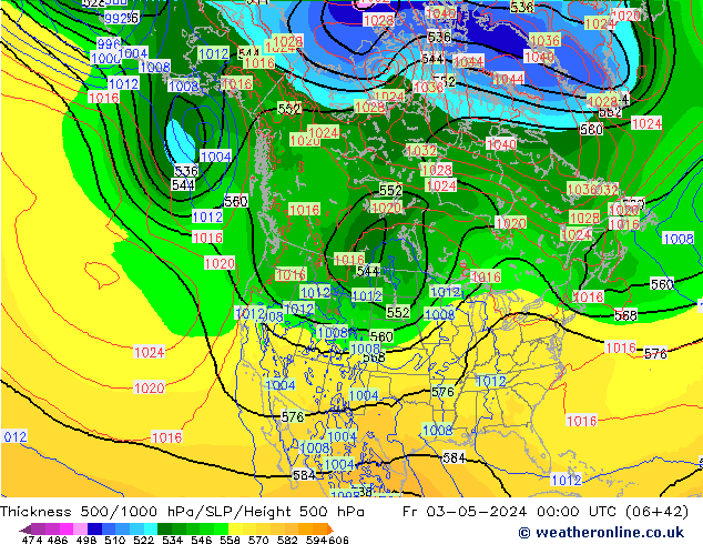 Thck 500-1000hPa ECMWF Fr 03.05.2024 00 UTC