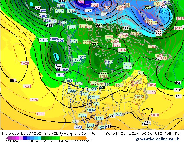 500-1000 hPa Kalınlığı ECMWF Cts 04.05.2024 00 UTC