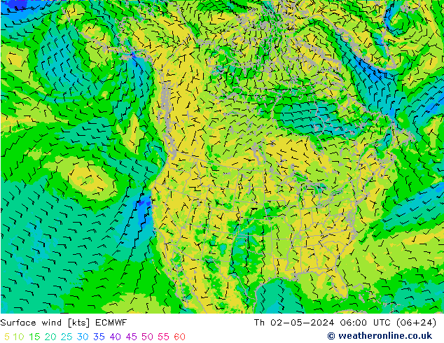 Bodenwind ECMWF Do 02.05.2024 06 UTC