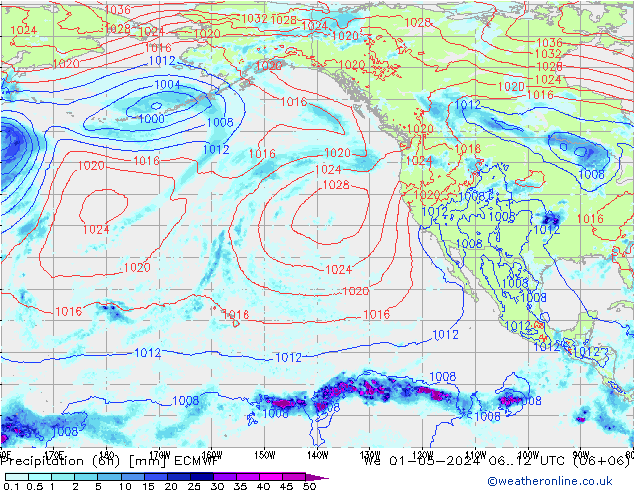 Prec 6h/Wind 10m/950 ECMWF St 01.05.2024 12 UTC