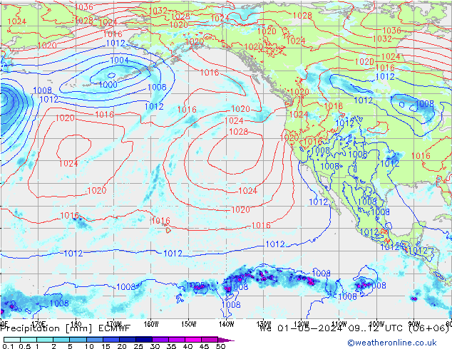 Yağış ECMWF Çar 01.05.2024 12 UTC