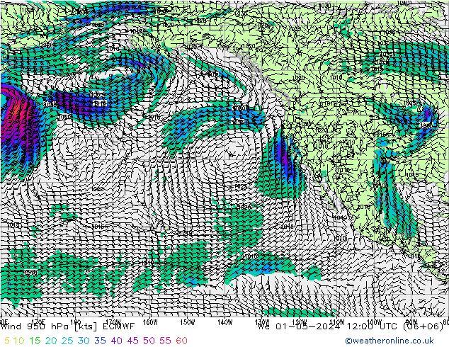 Prec 6h/Wind 10m/950 ECMWF St 01.05.2024 12 UTC