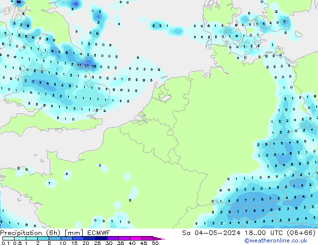 Z500/Yağmur (+YB)/Z850 ECMWF Cts 04.05.2024 00 UTC