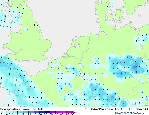 Yağış ECMWF Cts 04.05.2024 18 UTC