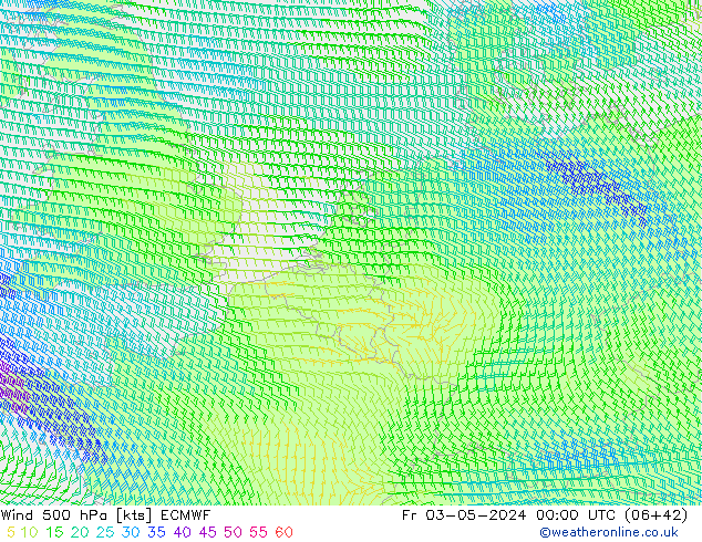  500 hPa ECMWF  03.05.2024 00 UTC