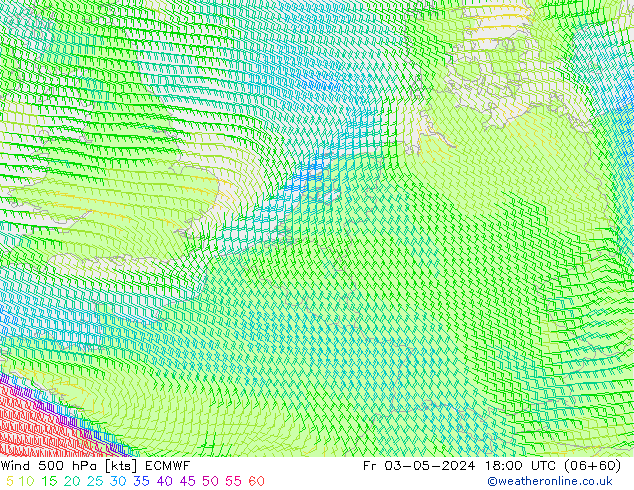 Wind 500 hPa ECMWF vr 03.05.2024 18 UTC