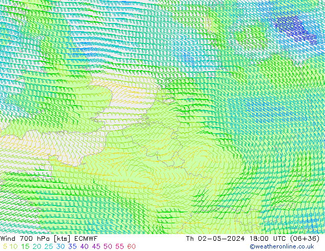  700 hPa ECMWF  02.05.2024 18 UTC