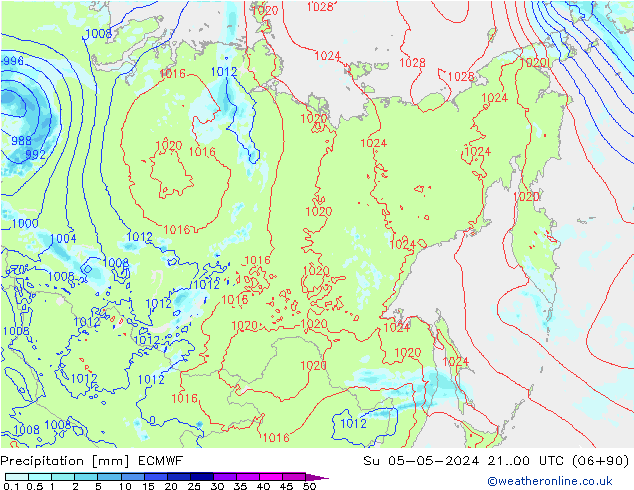 Neerslag ECMWF zo 05.05.2024 00 UTC