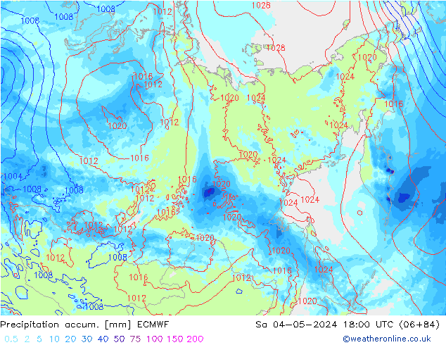 Totale neerslag ECMWF za 04.05.2024 18 UTC