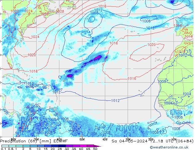 Z500/Rain (+SLP)/Z850 ECMWF So 04.05.2024 18 UTC