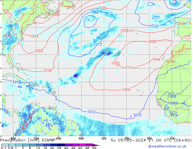 Précipitation ECMWF dim 05.05.2024 00 UTC