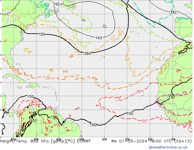 Z500/Rain (+SLP)/Z850 ECMWF We 01.05.2024 18 UTC