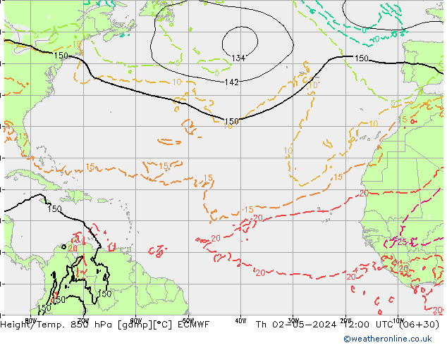 Z500/Regen(+SLP)/Z850 ECMWF do 02.05.2024 12 UTC